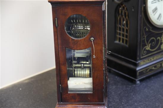 John Fell of London. A George III mahogany repeating musical bracket clock, 18in.